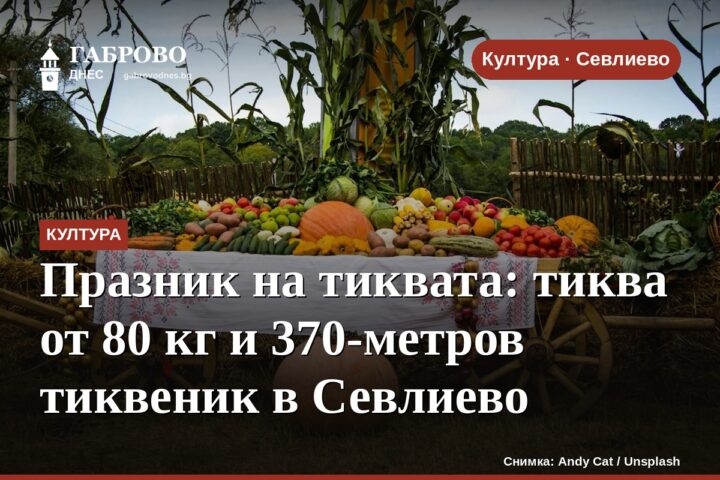 Празник на тиквата: тиква от 80 кг и 370-метров тиквеник в Севлиево
