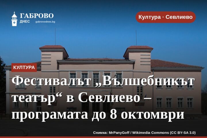 Фестивалът „Вълшебникът театър“ в Севлиево – програмата до 8 октомври